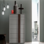 Linear Stripe Tall Chest of Drawers